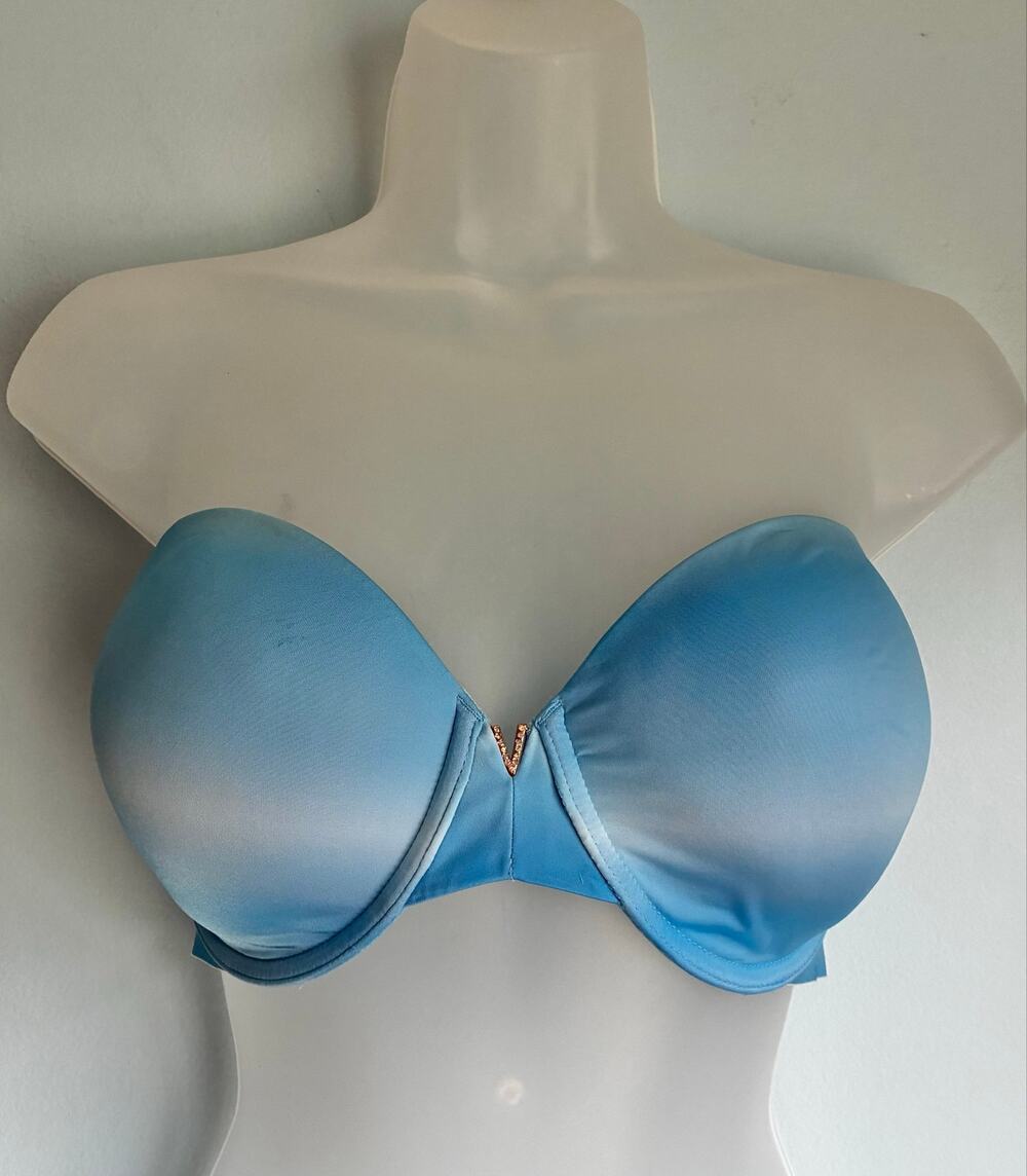 Victoria's Secret Bra Strapless 36DD Ombre Blue Multiway